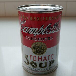 125th Anniversary Campbell's Tomato Soup Can ) Vintage Coin Bank